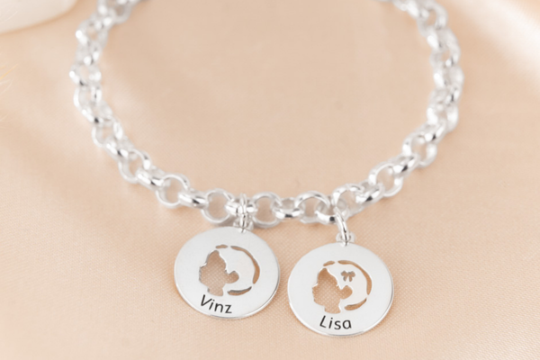 2 namen armband met gravure