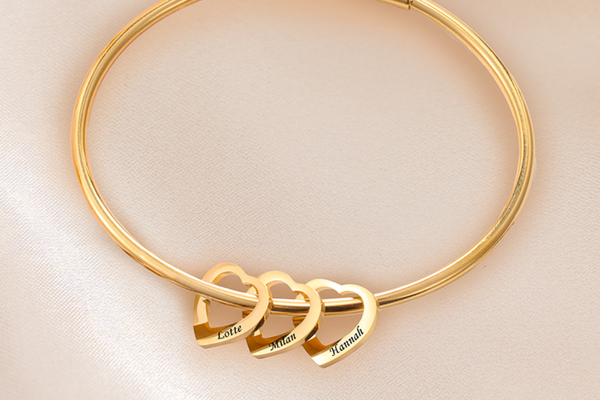 armband goud 3 namen