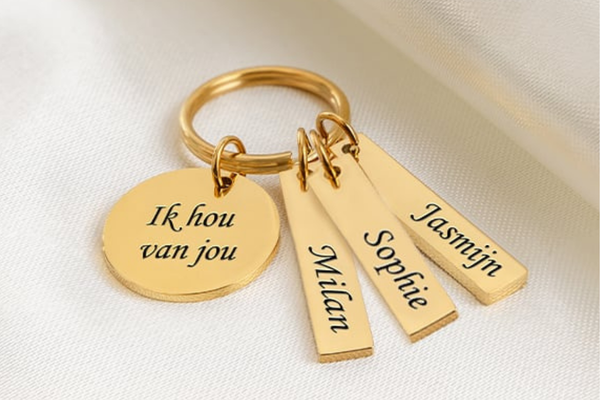 sleutelhanger met namen