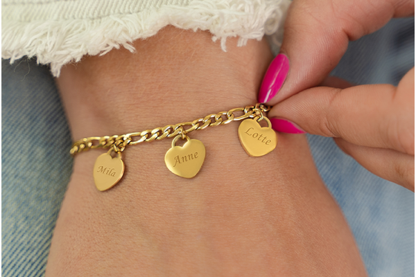 armband met 3 namen