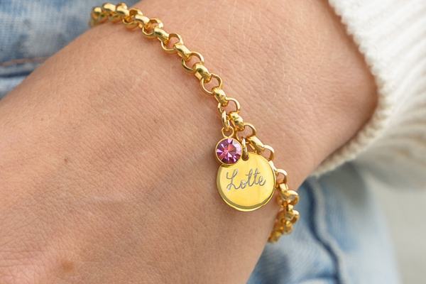 namenarmband goud