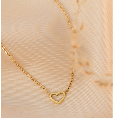 KAYA sieraden Minimalistische ketting met Hartje