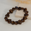 KAYA sieraden Bruine Armband met Hartjes  | Stainless steel