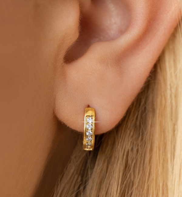 KAYA sieraden Earrings with Stones | Stainless Steel