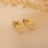 KAYA sieraden Studs with Open Heart | Stainless Steel Gold  - Copy
