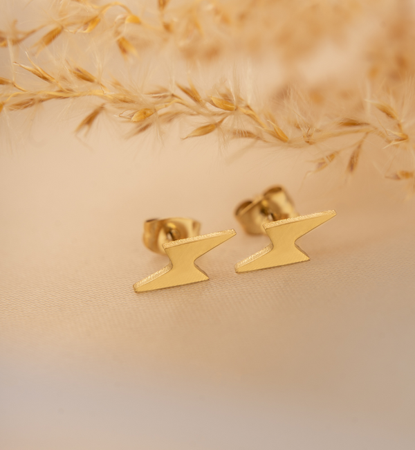 KAYA sieraden Studs Lightning| Stainless Steel