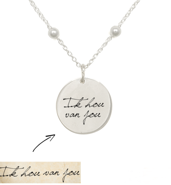 KAYA sieraden Engraved charm 'Child's drawing'