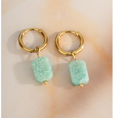 KAYA sieraden Earrings with Turquoise Stone