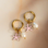 KAYA sieraden Starfish and Pearl Hoop Earrings | Stainless Steel