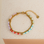 KAYA sieraden Double bracelet with multicolored beads | Stainless steel