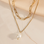 KAYA sieraden Dubbele Ketting met Parel I Stainless Steel