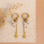 KAYA sieraden Starfish and Pearl Hoop Earrings | Stainless Steel - Copy