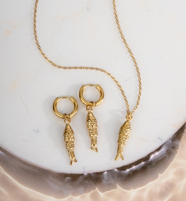 KAYA sieraden Sieraden Set Visje I Stainless Steel