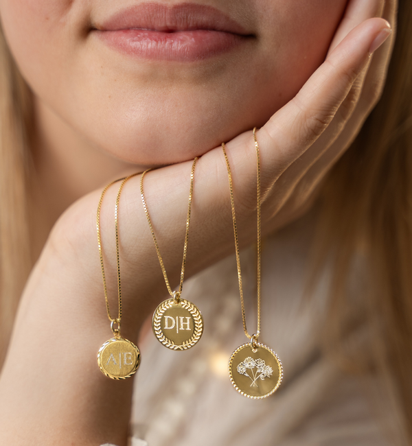 KAYA sieraden Ketting met Geboortebloem Boeket