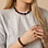 KAYA sieraden Brown Bracelet with Hearts | Stainless steel