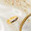 Gegraveerde sieraden Fingerprint Ring 3 mm - Gold Plated
