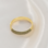 Gegraveerde sieraden Fingerprint Ring 3 mm - Gold Plated