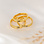 KAYA sieraden Personalized Ring with Engraving - Gold Plated