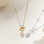 KAYA sieraden Minimalistische ketting met Parels I Stainless Steel