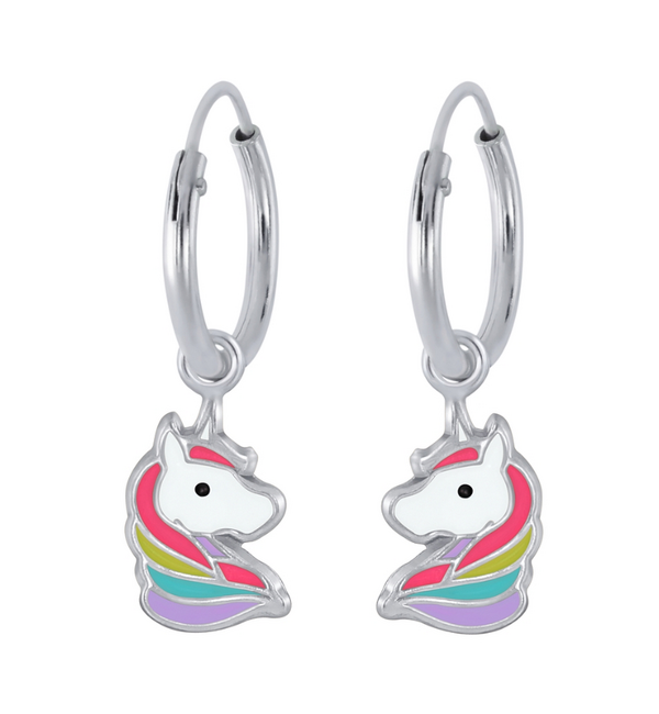 KAYA sieraden Oorringen Creolen 'Rainbow Unicorn'