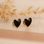 KAYA sieraden Sieraden Set met Bruine Hartjes | Stainless Steel