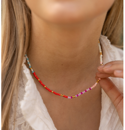 KAYA sieraden Multicolor Beaded Necklace
