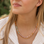 KAYA sieraden Dubbele Mulitkleur Kralen Ketting | Stainless steel