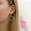 KAYA sieraden Dubbele Hoop Oorbellen |  Stainless Steel Goud