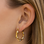 KAYA sieraden Oorringen met Parels |  Stainless Steel Goud