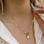 KAYA sieraden Minimalist necklace with pearls | Stainless steel