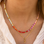 KAYA sieraden Multicolor Necklace Set with Letter | Stainless Steel