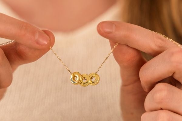 Ketting donut met namen 