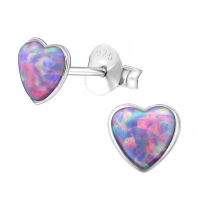 KAYA sieraden Children's earrings 'Open Heart with Crystals' - Copy - Copy - Copy