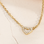 KAYA sieraden Minimalistische ketting met Kristal Hartje | Stainless steel