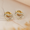 KAYA sieraden Sieraden Set Kristal Hartje | Stainless steel