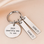 KAYA sieraden Keychain for Grandma with two engraved charms