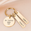 KAYA sieraden Keychain with two engraved charms