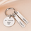 KAYA sieraden Sleutelhanger met twee Graveerbedels