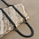 KAYA sieraden Lange Stalen Herenketting Gourmet Zwart | 6 mm
