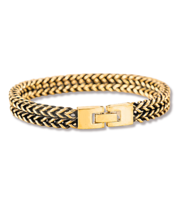 KAYA sieraden Heren Schakelarmband (zonder gravure) I RVS