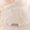 Gegraveerde sieraden Bar Armband met Vingerafdruk