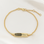 Gegraveerde sieraden Black bracelet for men 'Leather'
