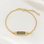 Gegraveerde sieraden Bar Bracelet with Fingerprint