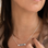 Gegraveerde sieraden Horizontal bar necklace with fingerprint
