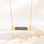 Gegraveerde sieraden Horizontal bar necklace with fingerprint