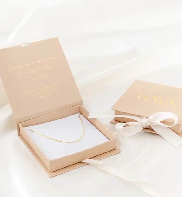 Gegraveerde sieraden Horizontal bar necklace with fingerprint
