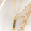 Gegraveerde sieraden Vertical bar necklace with fingerprint