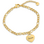 KAYA sieraden Armband met Naam | 1 Hartje | Stainless Steel