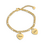 KAYA sieraden Armband met Namen | 2 Hartjes | Stainless Steel