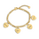 KAYA sieraden Name Bracelet | 4 Hearts | Stainless Steel